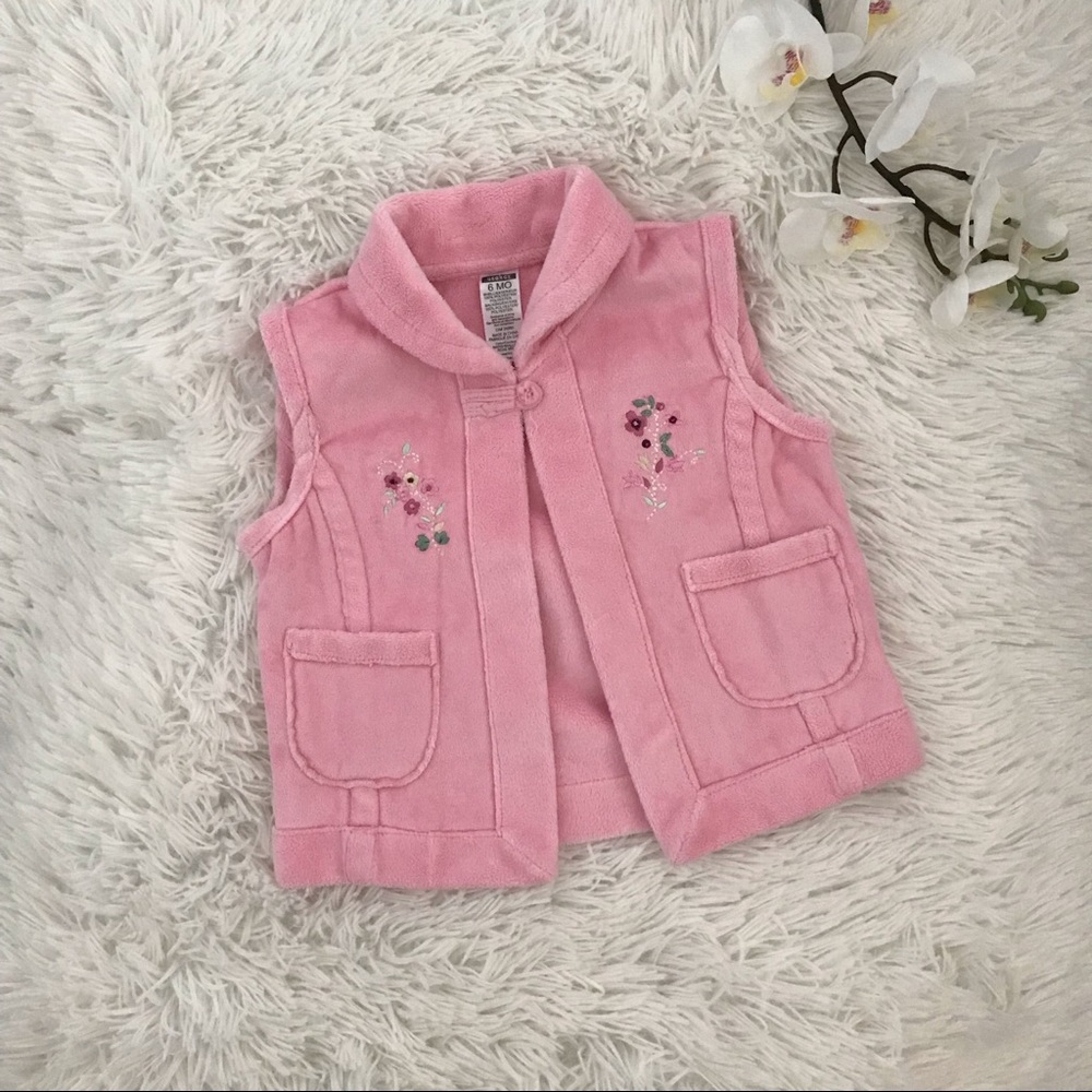 🎀 Baby Girl Pink Fleece Vest 🎀